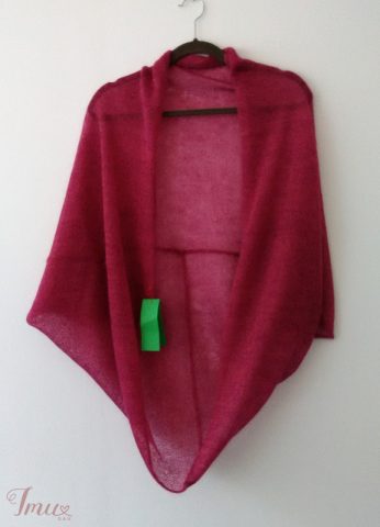 imusau.lt | parduodama Rožinis megztas mojerio užmestukas (kardiganas) be rankovių